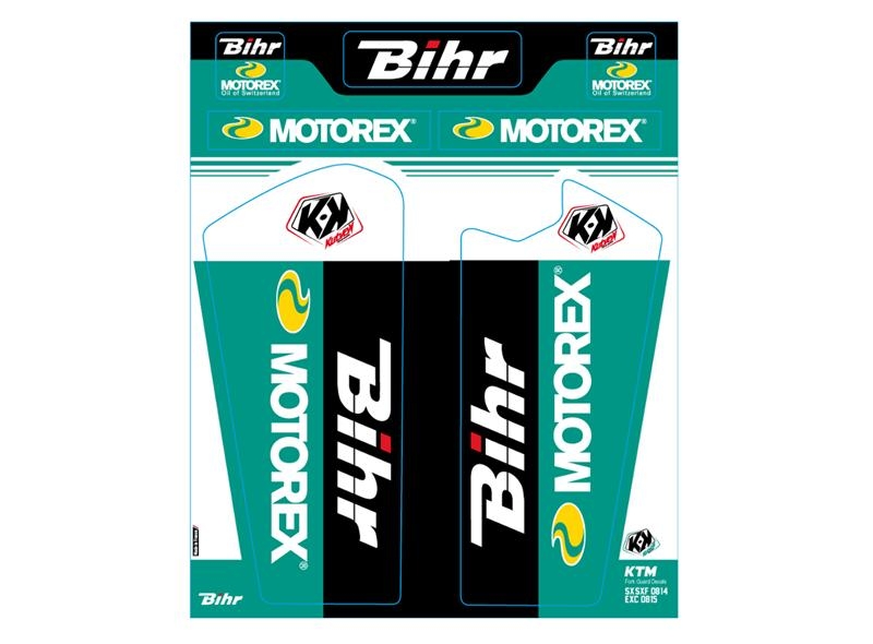 Kit de déco de fourche Kutvek Bihr/Motorex KTM SX-SXF-EXC