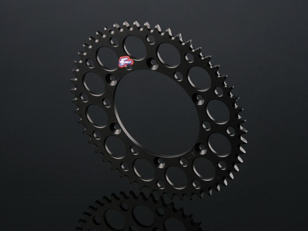 Couronne Renthal Ultra-Light anti boue anodisée noire 53 dents pour Ho