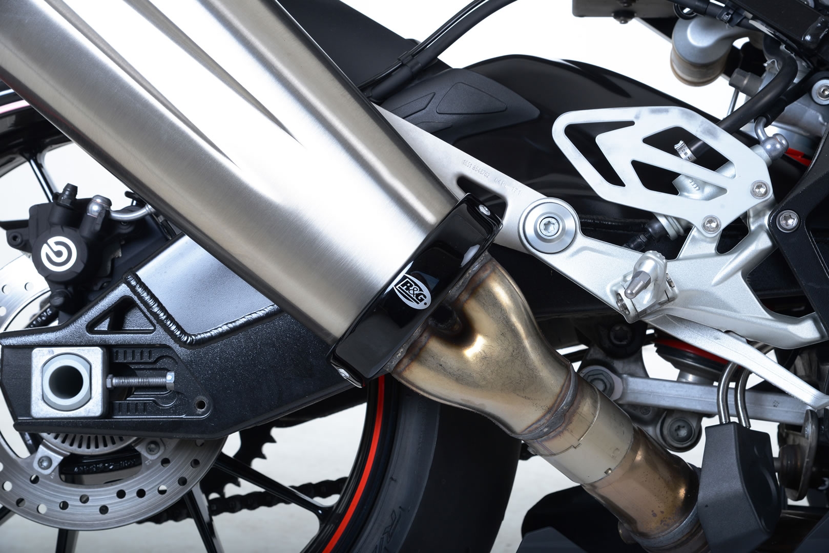Protection de silencieux R&G Racing noir BMW S 1000 RR 15-18