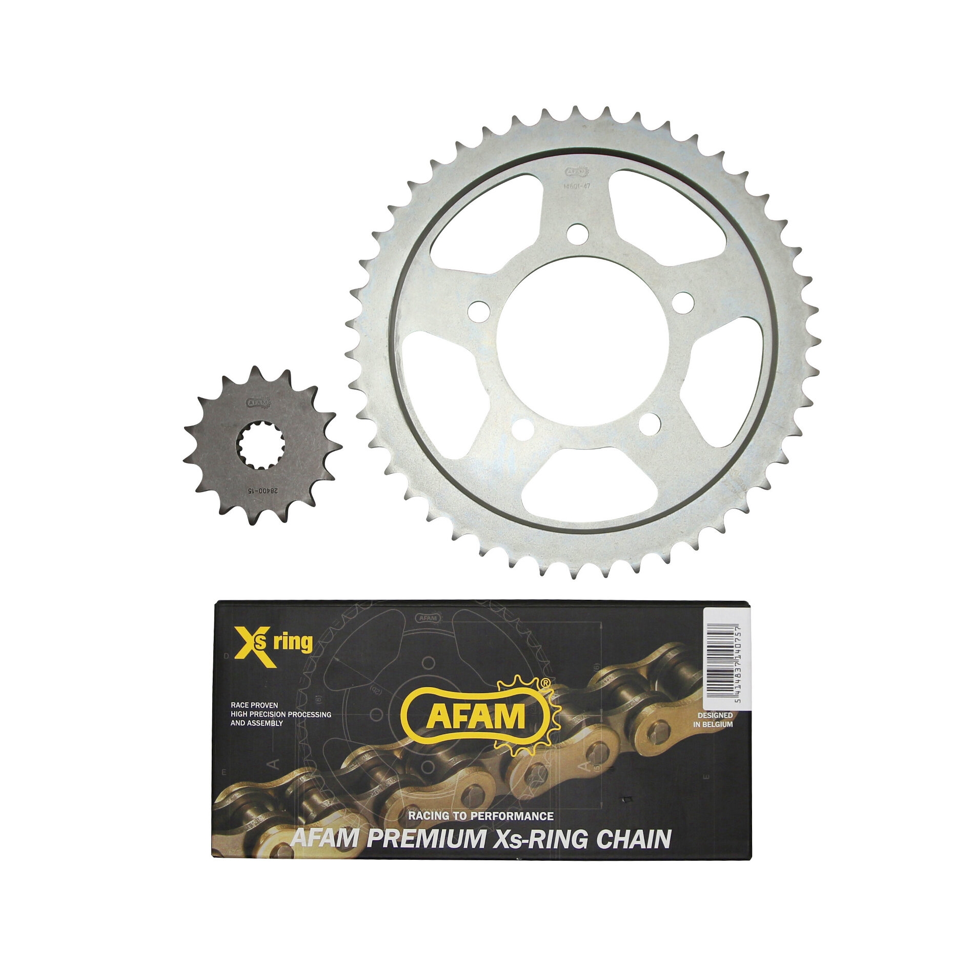Kit chaîne Afam 15x47 pas 530 Suzuki 600 GSF Bandit 95-99
