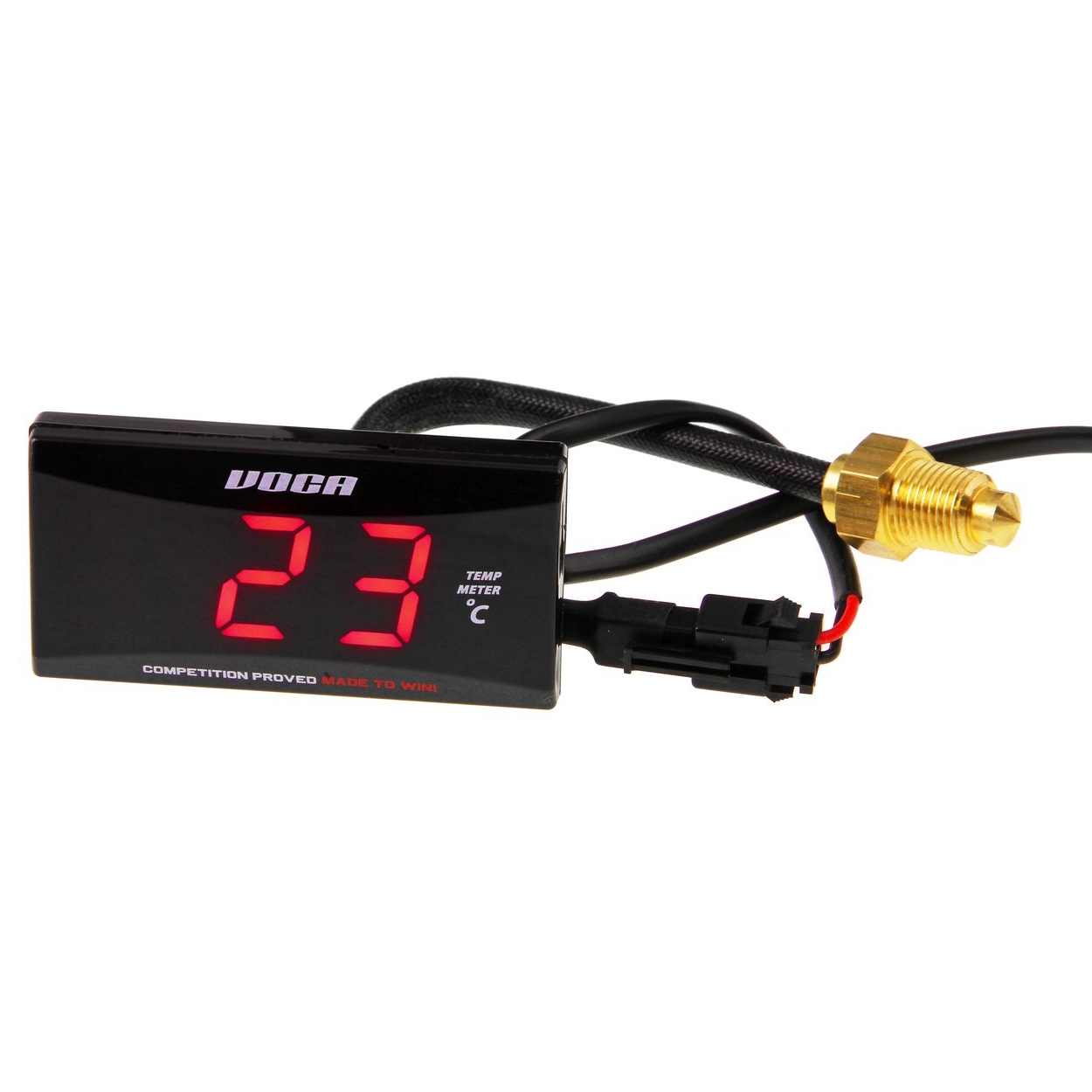 Thermomètre Voca Racing 0-120 C LED rouge