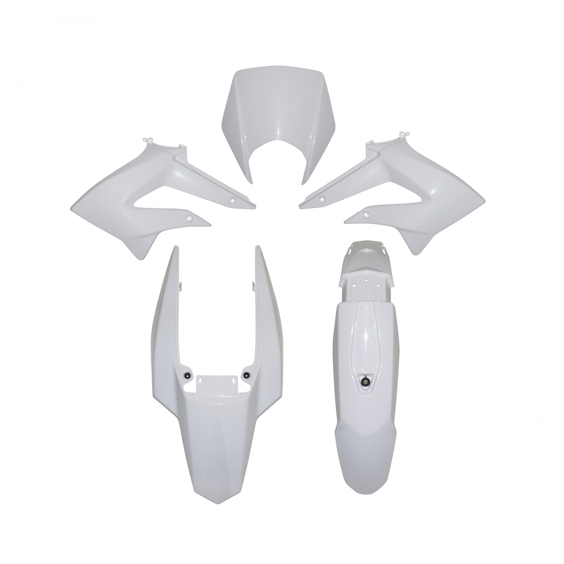Kit carrosserie Derbi Senda DRD Racing 2011- (5 pièces) - Blanc