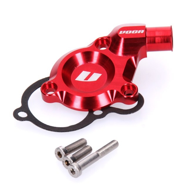Carter de pompe à eau Voca CNC anodisé rouge Derbi Euro 3