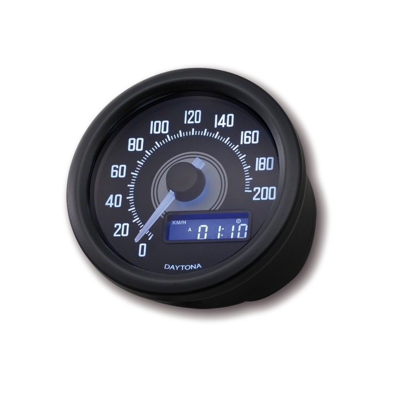 Compteur de vitesse Dayton Velona 200km/h noir