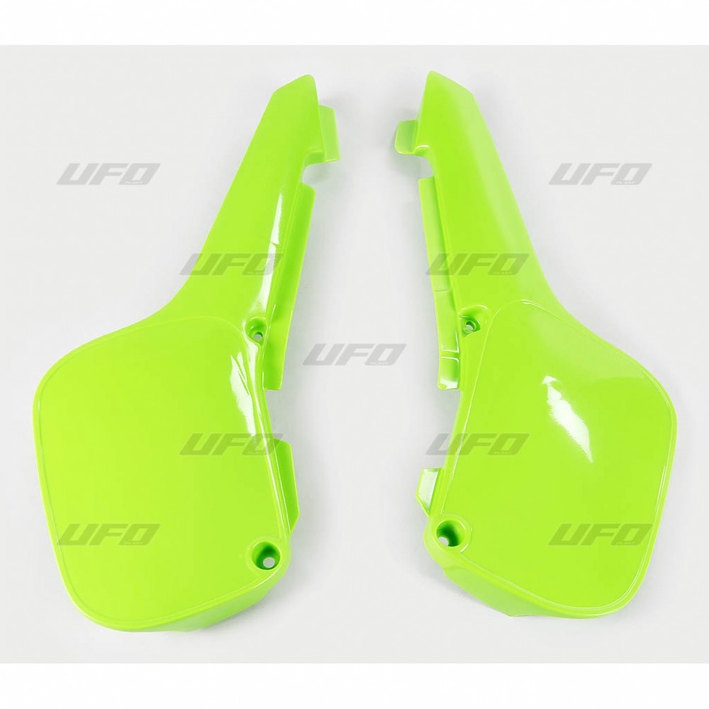 Plaque numéro latérale UFO Kawasaki 60 KX 84-04 vert (vert KX)