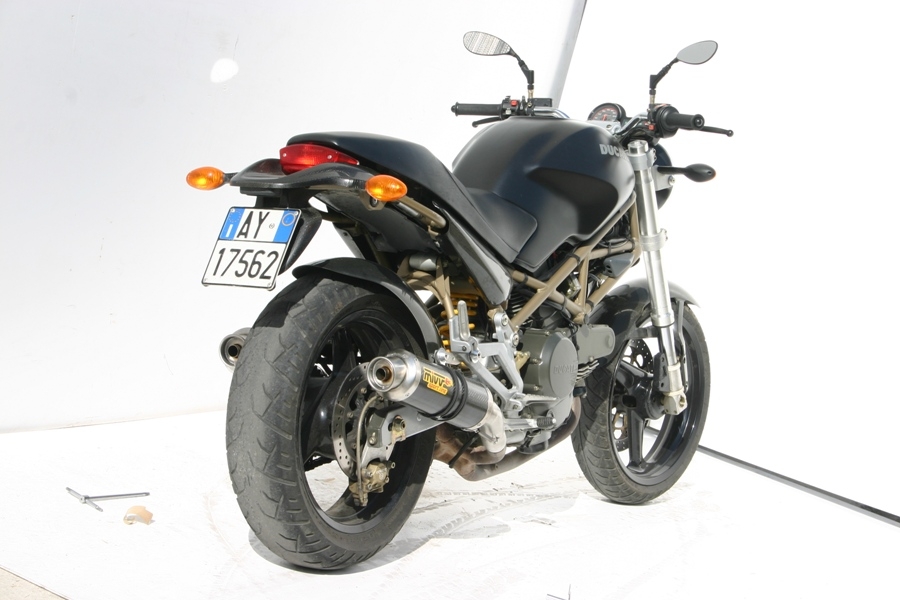Silencieux double MIVV GP carbone Ducati Monster 600 99-01