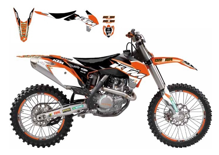 Kit déco + Housse de selle Blackbird Dream Graphic 3 KTM 85 SX 13-17