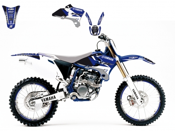 Kit déco Blackbird Dream Graphic 3 Yamaha 250 YZ-F 03-05 bleu