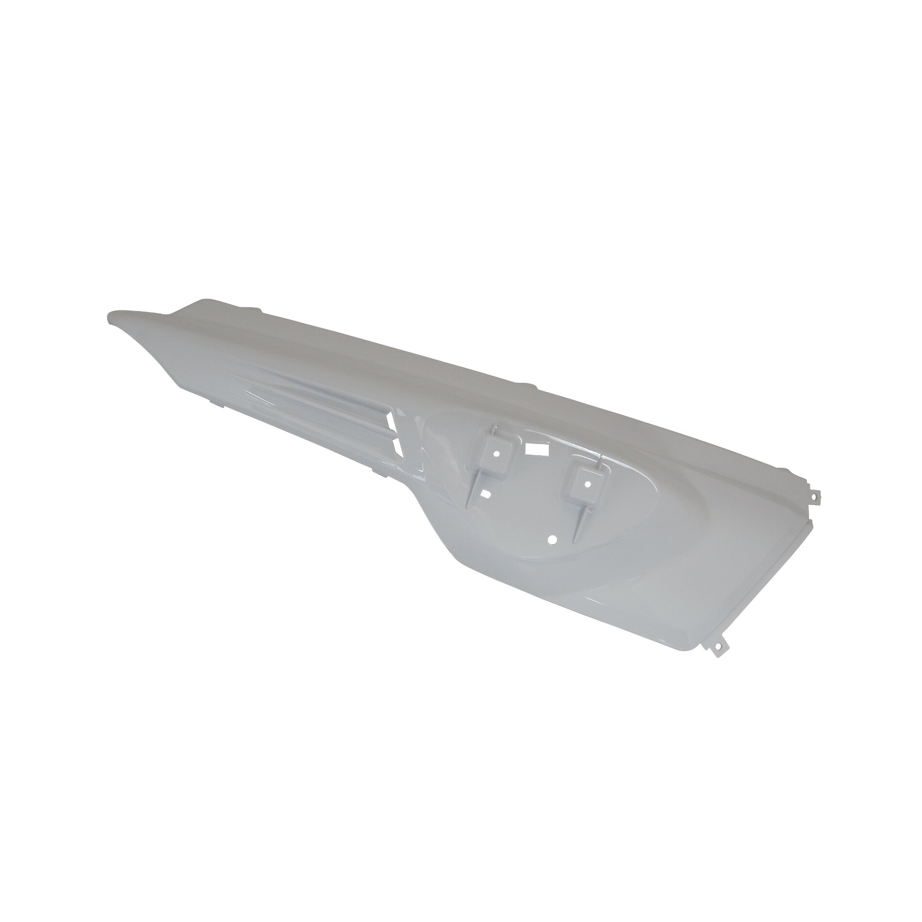 Coque arrière droit blanche brillante adaptable MBK 50 Stunt/Yamaha 50