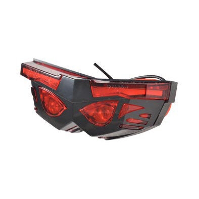 Feu arrière Mask universel à LED rouge/noir