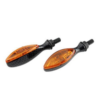 Clignotants One Italia Winker ovals sur tige homologués - Carbones