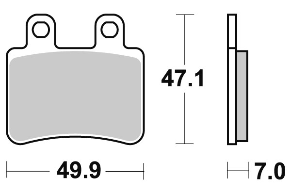 Plaquettes de frein SBS céramique 167HF