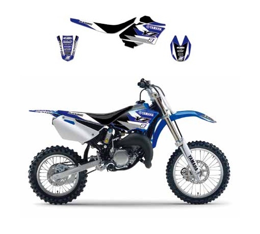 Kit déco Blackbird Dream Graphic 3 Yamaha 80 YZ 93-01 bleu