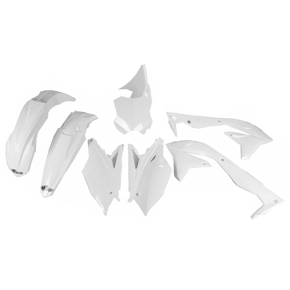 Kit plastique UFO Kawasaki 450 KX-F 2018 blanc