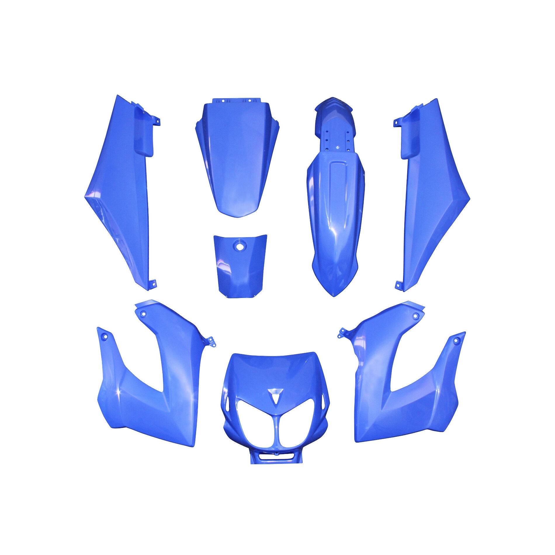 Kit carrosserie 8 pièces bleu brillant adaptable senda drd x-treme/x-r