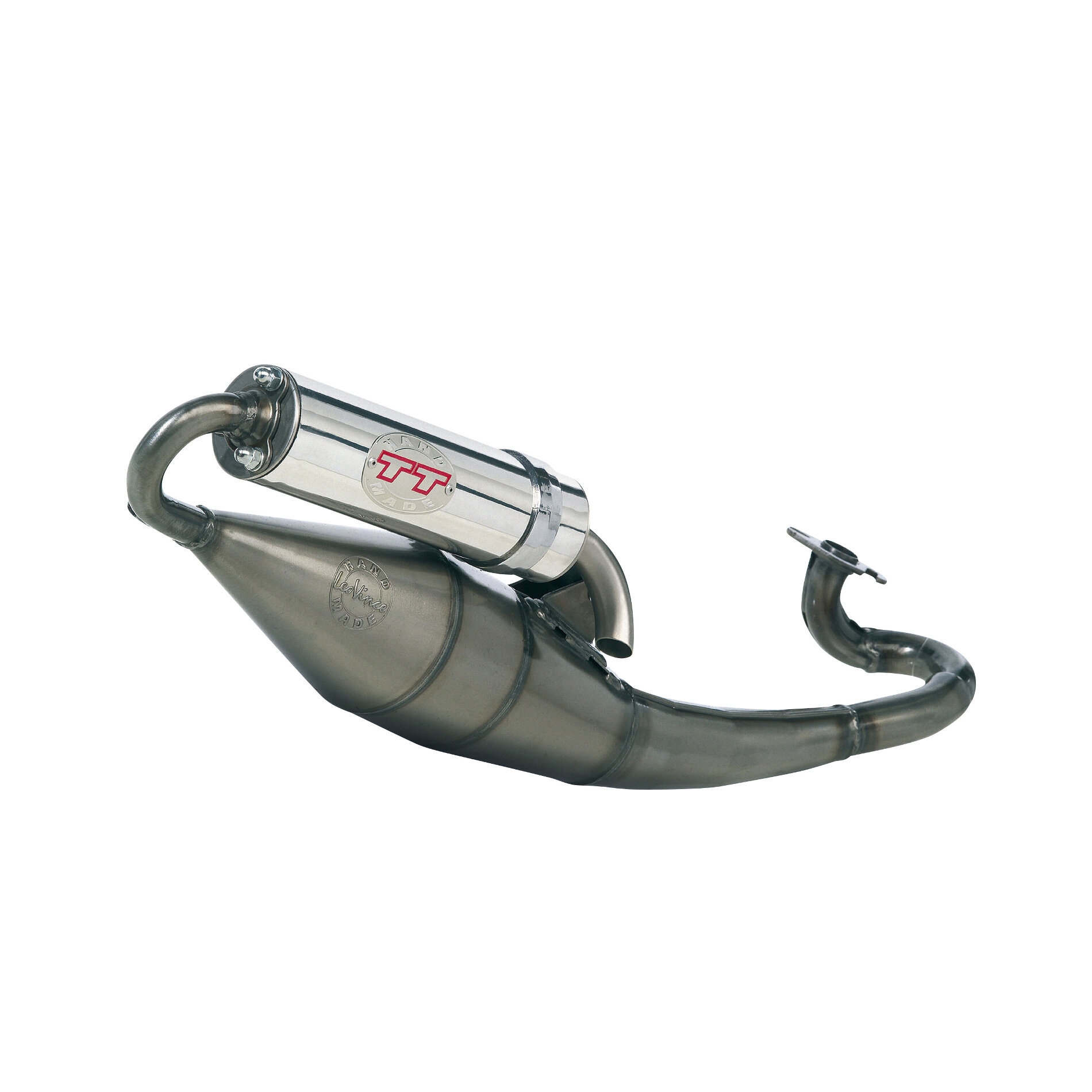 Pot déchappement scooter Leovince Hand Made TT pour MBK Booster 50 04