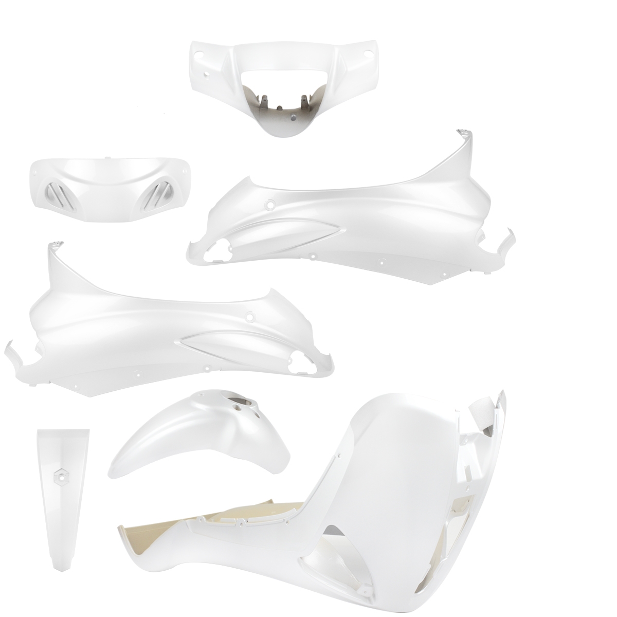 Kit habillage TNT Original blanc perle Piaggio Liberty RST 50/200