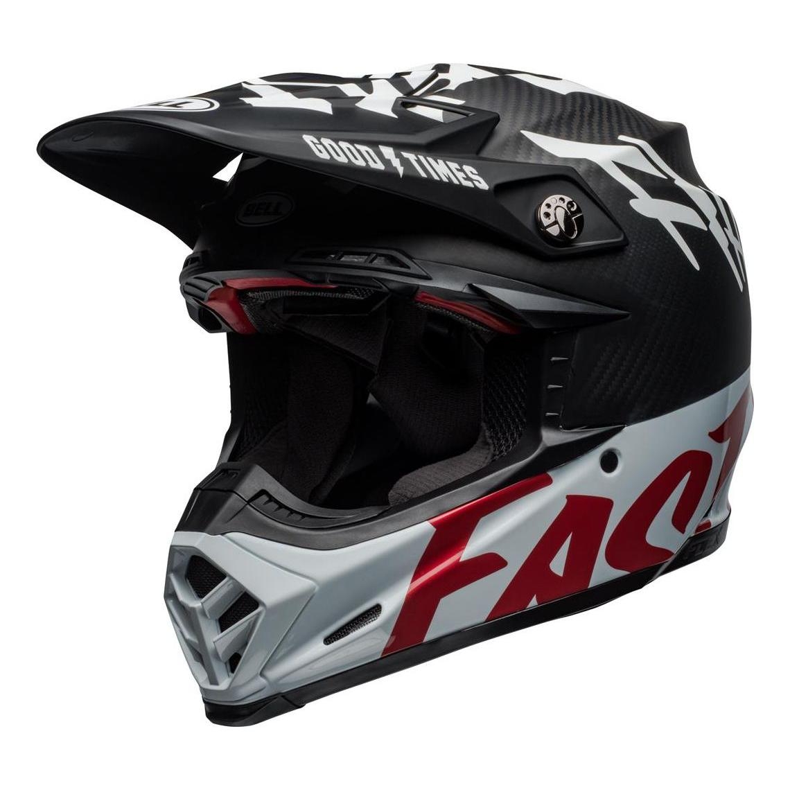 Casque cross Bell Moto-9 Flex Fasthouse WRWF noir/blanc/rouge - XS