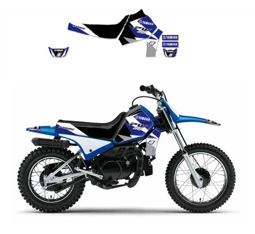 Kit déco Blackbird Dream Graphic 3 Yamaha 50 PW 90-17 bleu