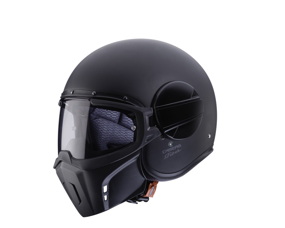 Casque jet Caberg GHOST mat noir - XS