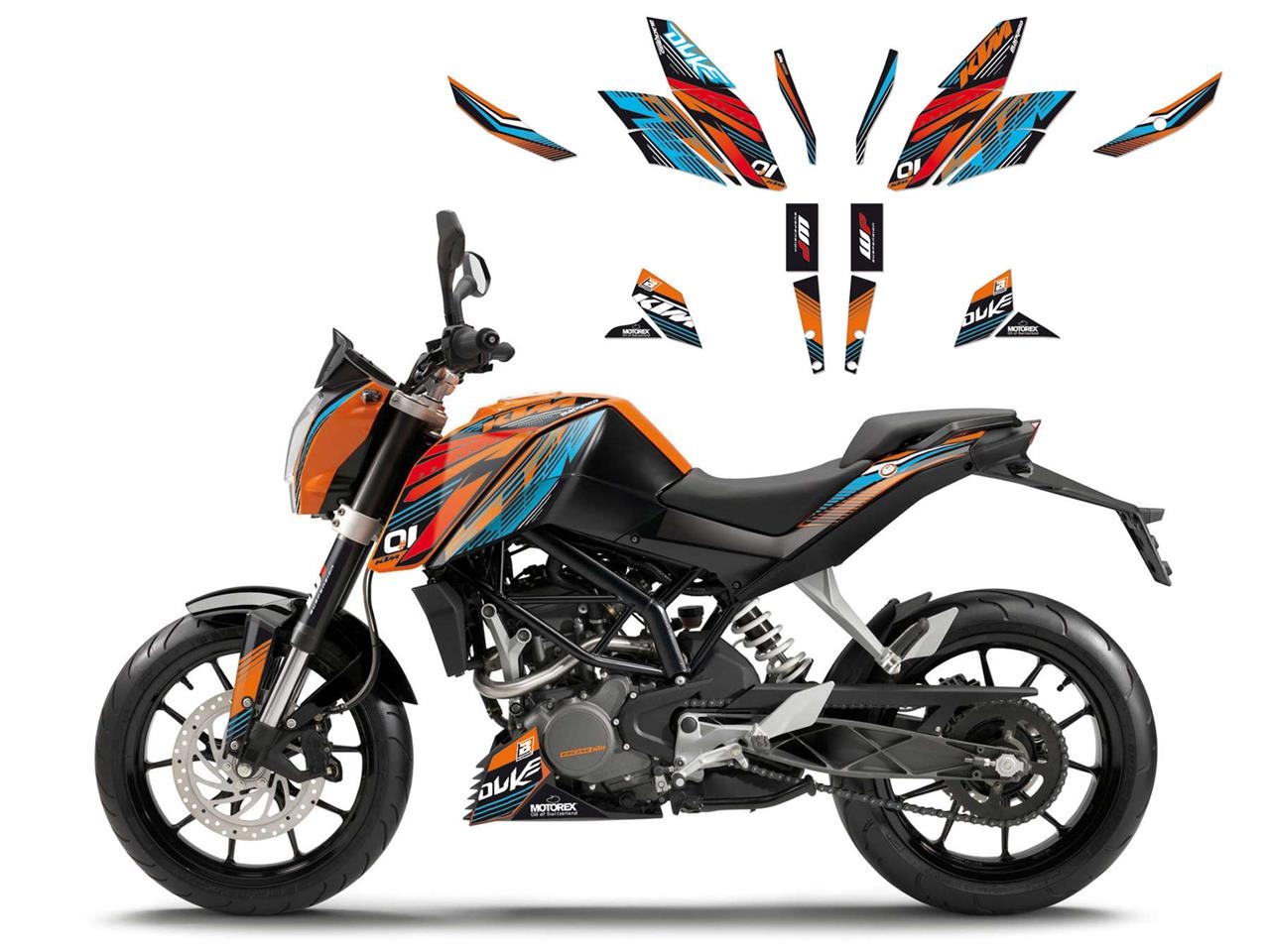 Kit déco Blackbird Onerace KTM 390 Duke 13-16