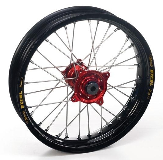 Roue arrière Haan Wheels/Excel 14x1,60 Yamaha 80 YZ 93-01 noir/bleu