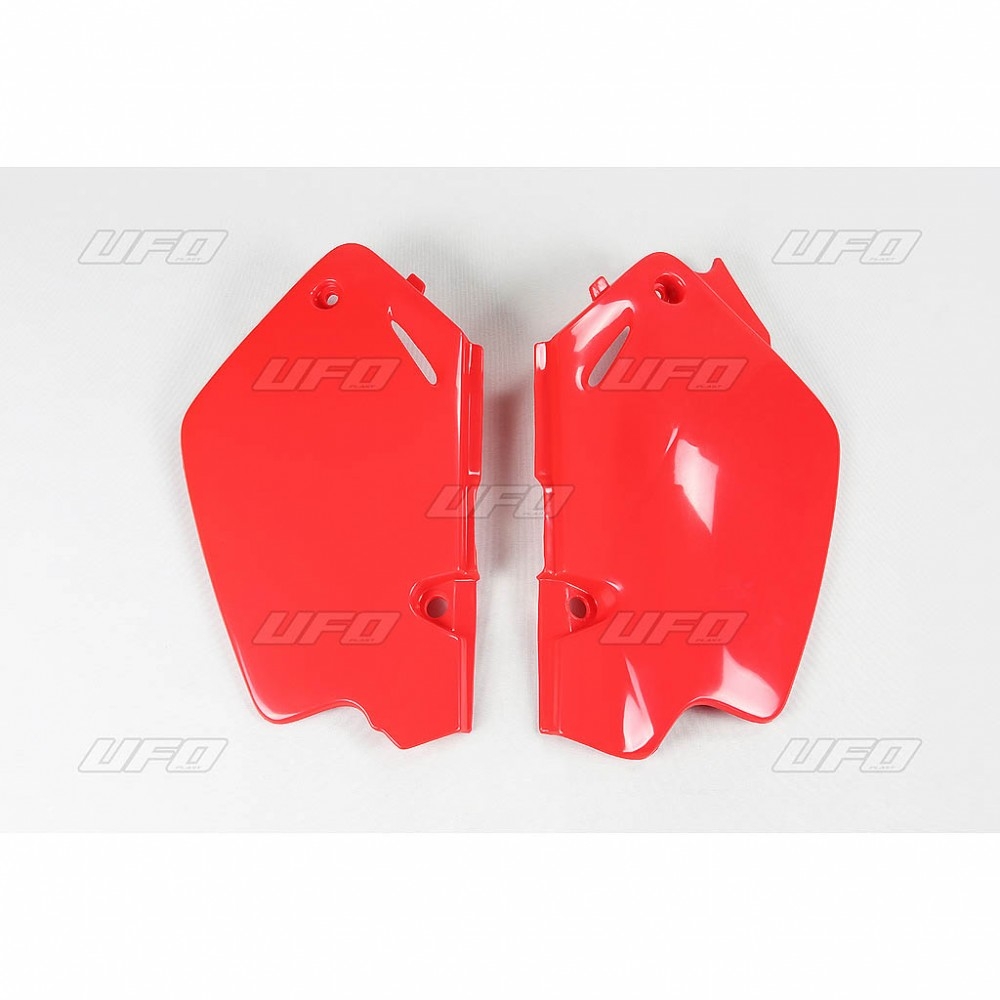 Plaque numéro latérale UFO Honda CR 80R 96-02 rouge (rouge CR 00-12)