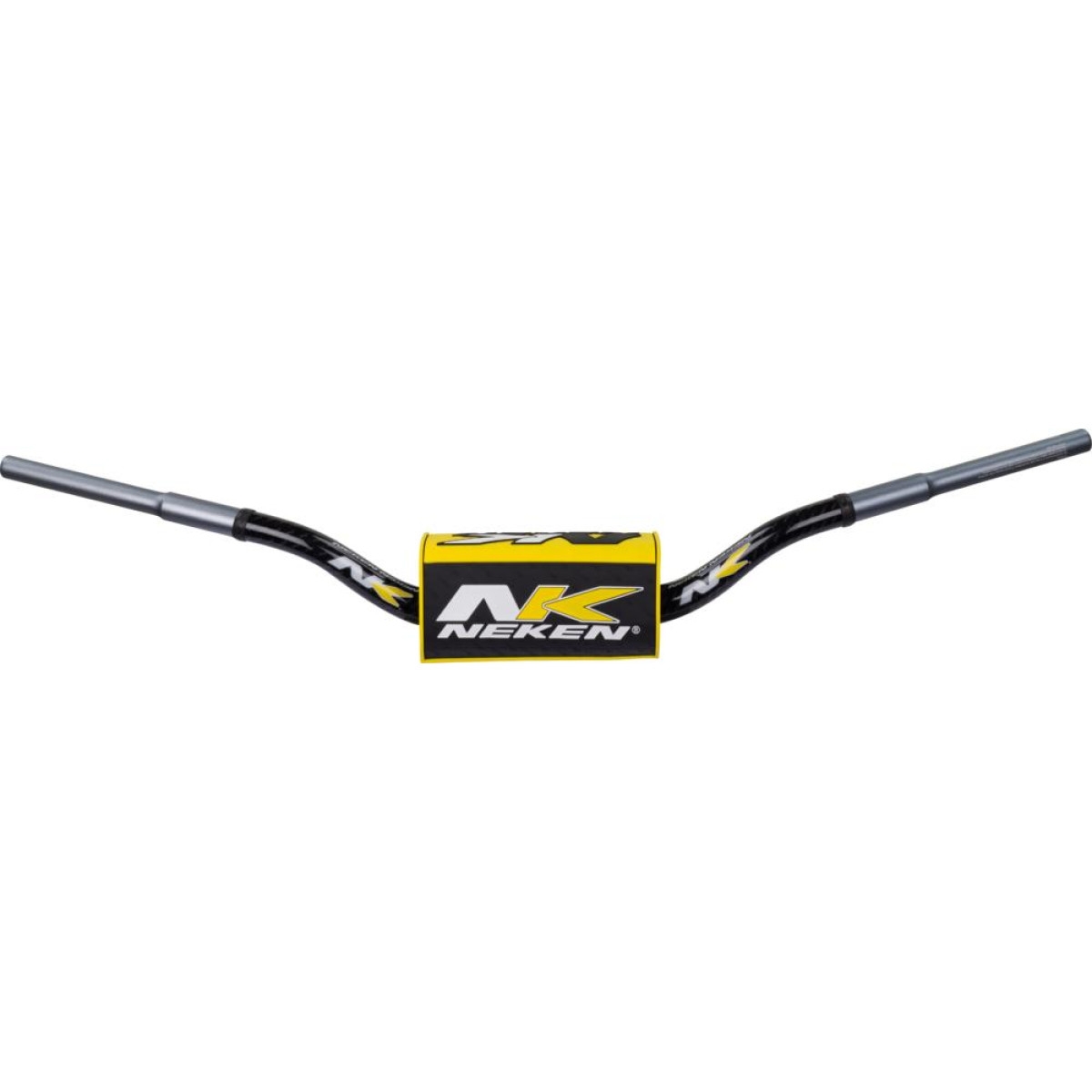 Guidon à diamètre variable Neken SFH Design Conique K-Bar noir/jaune