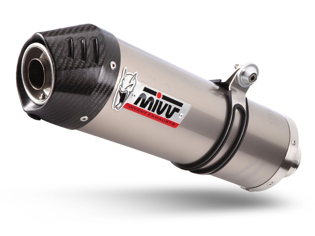 Silencieux Mivv Oval Titane casquette Carbone Ducati Multistrada 1200
