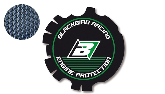 Stickers de couvercle d'embrayage Blackbird Kawasaki 125 KX 03-08 vert