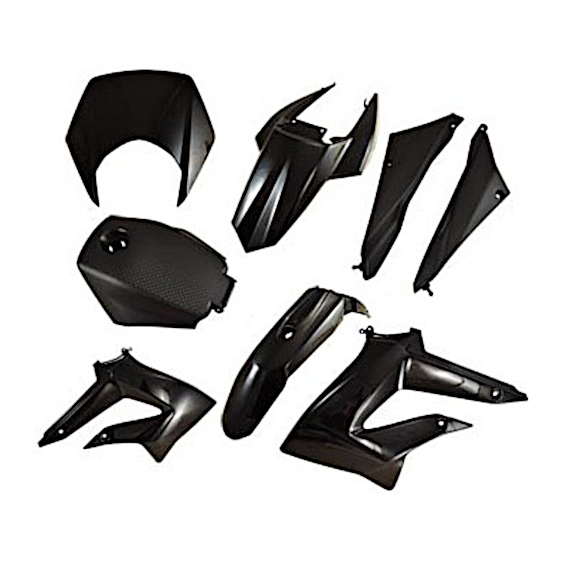 Kit carrosserie Derbi Senda DRD Xtrem 11-15 (8 pièces) - Noir
