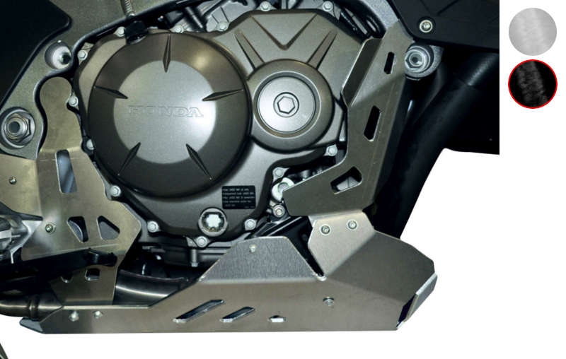 Sabot moteur Bihr aluminium noir pour Honda Crosstourer 1200 12-14