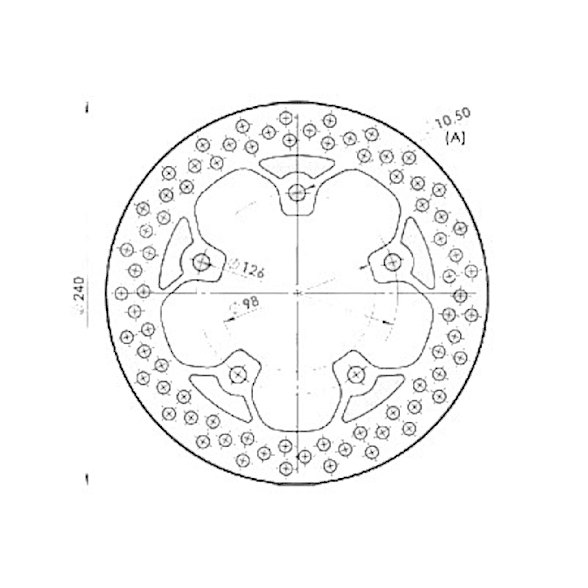 Disque de frein NG Brake Disc D.240 Sym - 1158