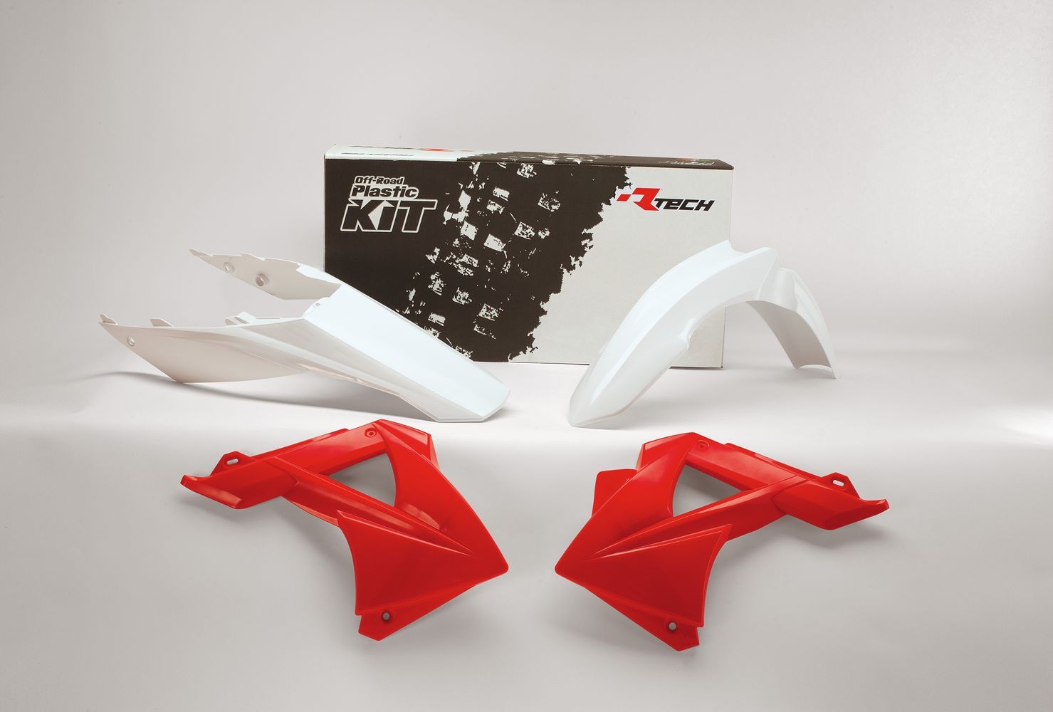 Kit plastique Racetech rouge et blanc pour Gas Gas EC 250 11-13
