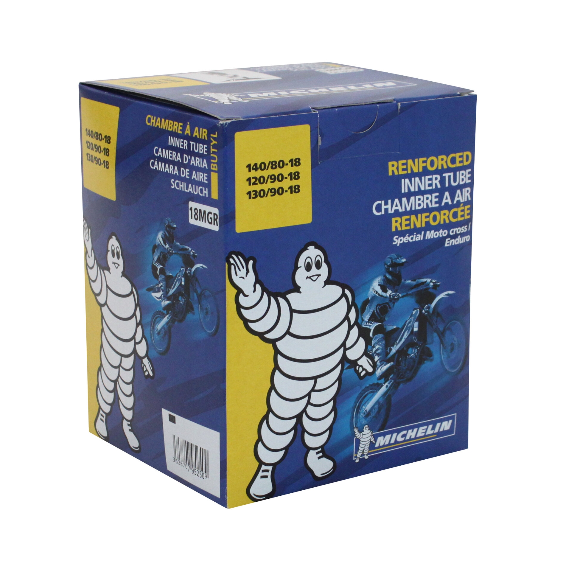 Chambre à air Michelin offroad 140/80-18 valve droite