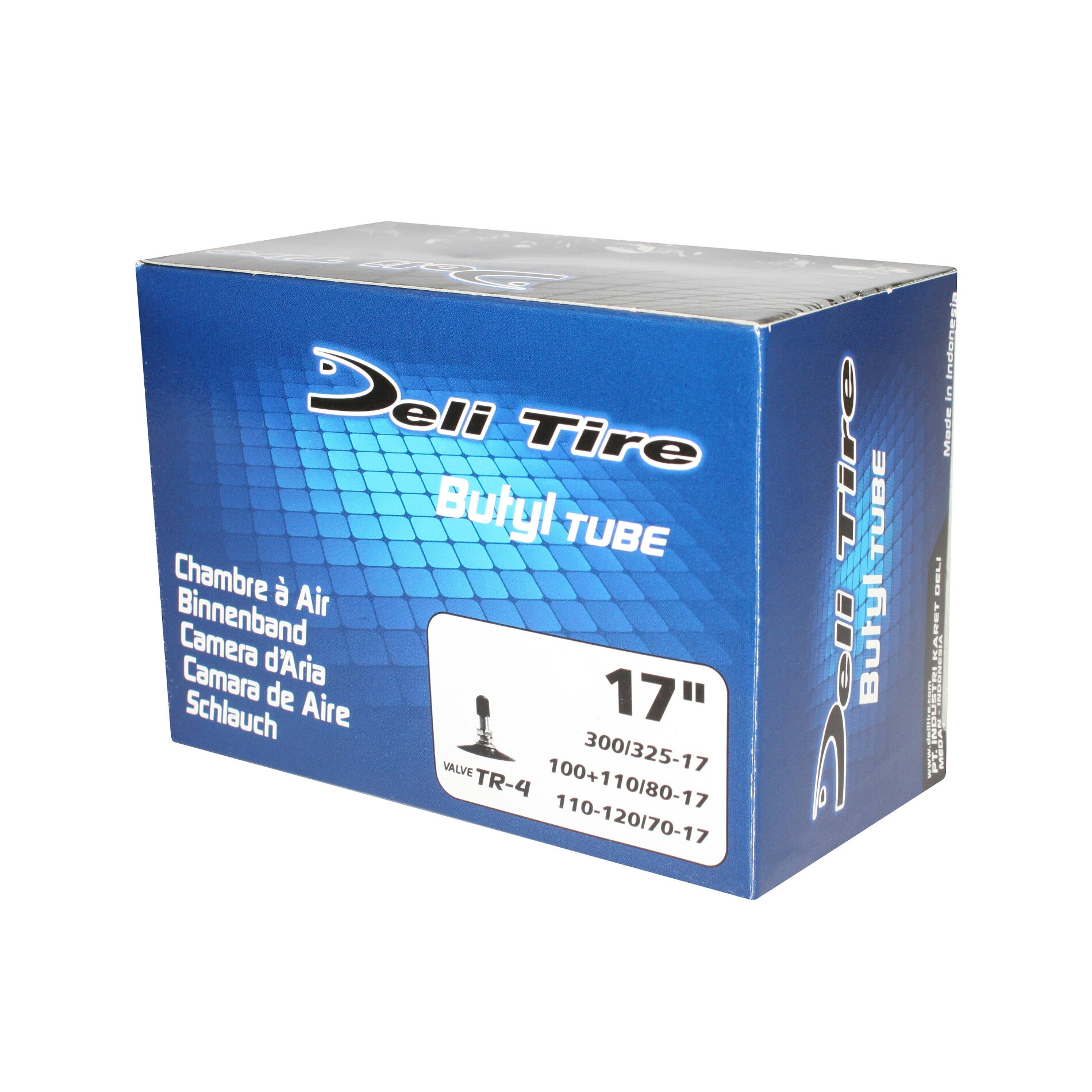 Chambre à air 17'' Deli standard droite tr4