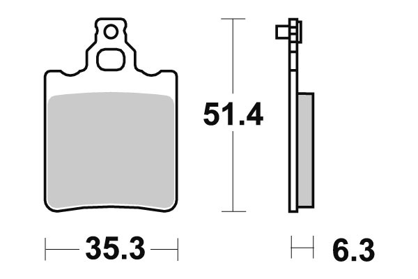 Plaquettes de frein SBS céramique 106HF