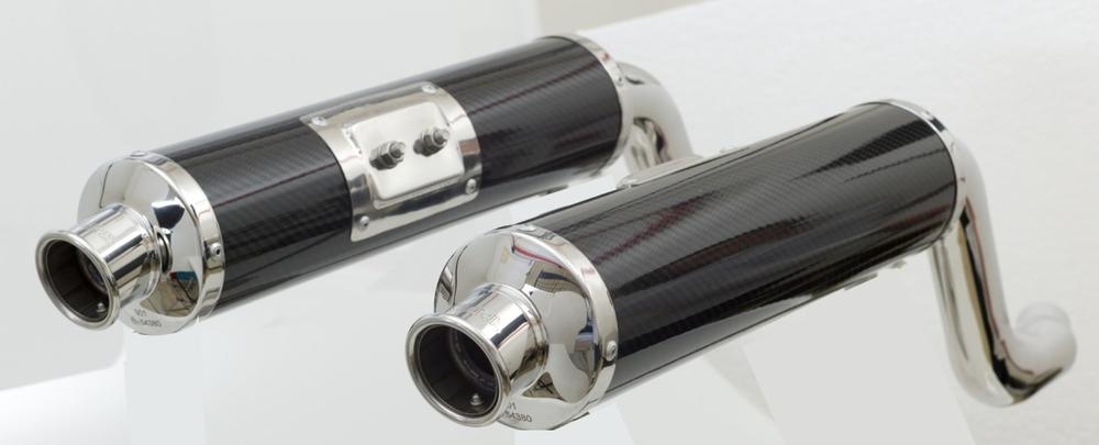 Silencieux homologués SPARK ronds carbone pour Ducati Monster 600 94-0
