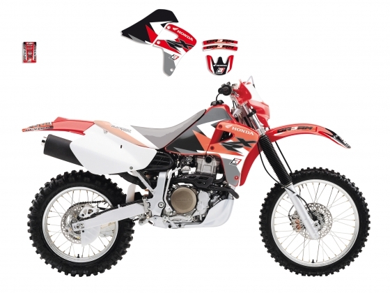 Kit déco Blackbird Dream Graphic 3 Honda XR 650R 00-08 rouge