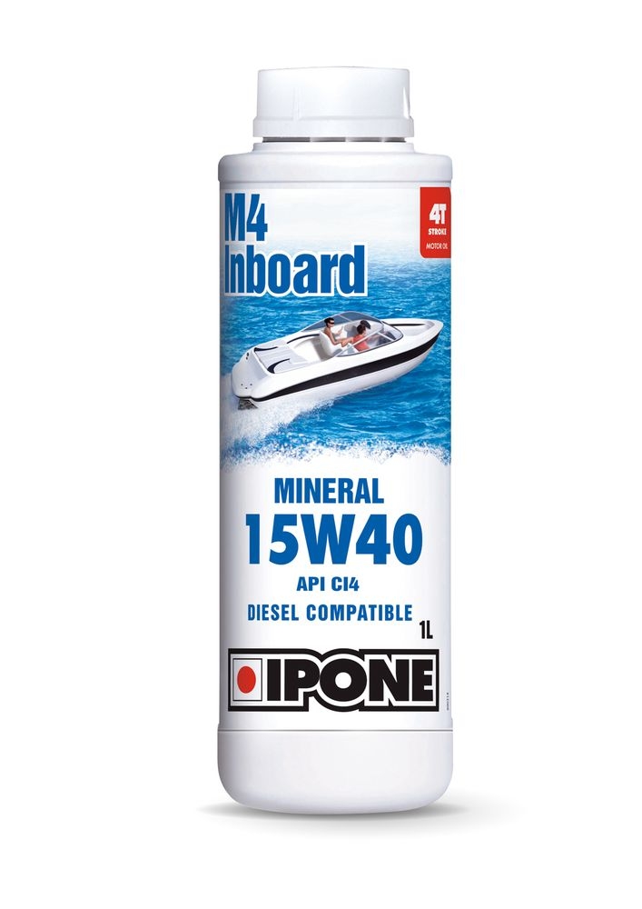 Huile moteur 4T Ipone M4 Inboard 15W40 1L