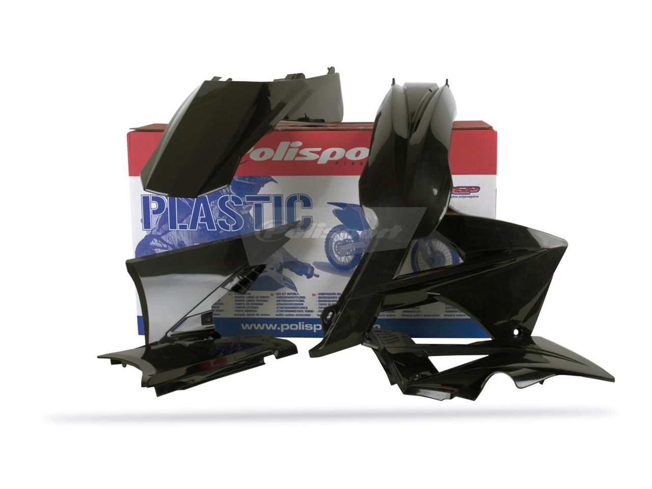 Kit plastique Polisport Gas Gas 125 EC 2010 (noir origine)