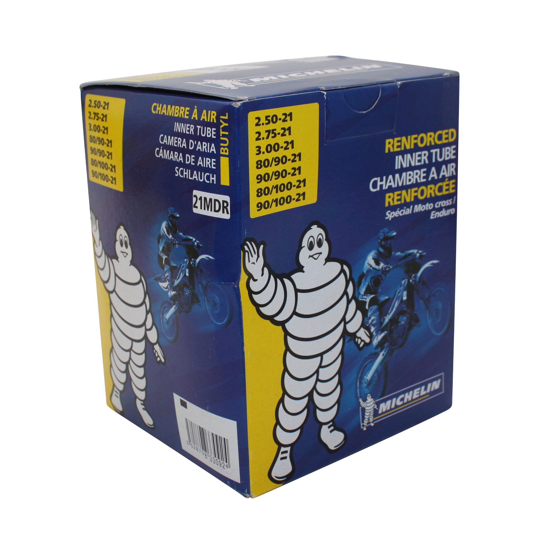Chambre à air Michelin offroad 90/90-21 valve droite