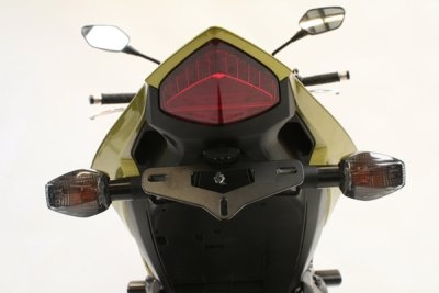 Support de plaque dimmatriculation R&G Racing noir Honda CB 1000 R 08