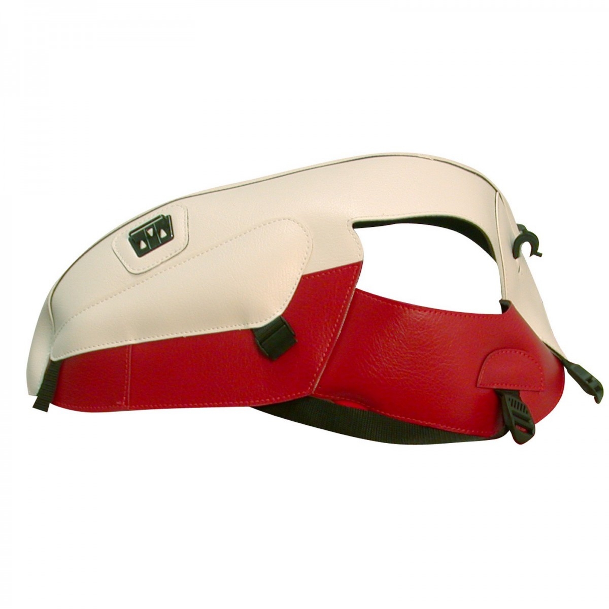 Protège-réservoir Bagster Triumph Scrambler 06-07 blanc/rouge fonce