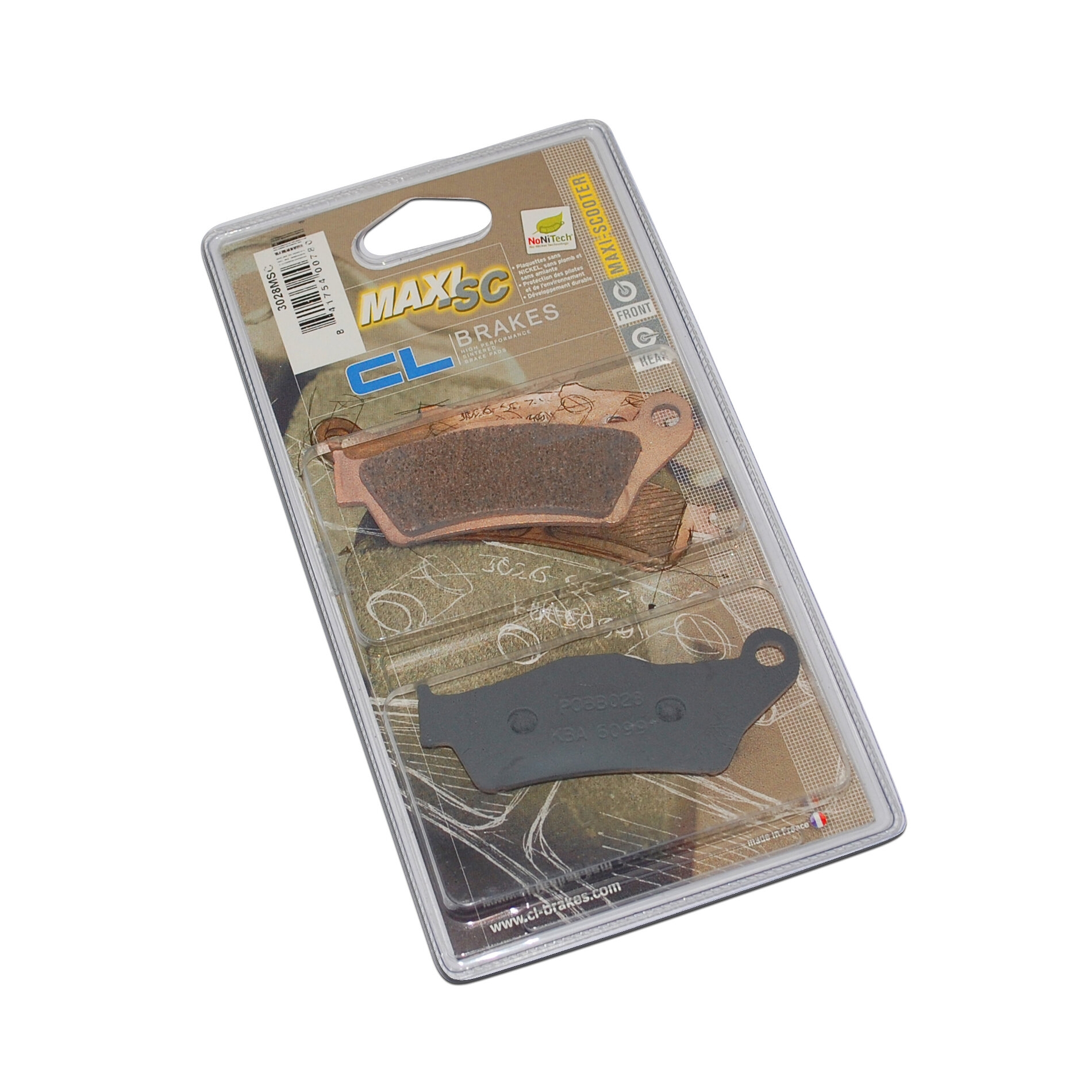 Plaquettes de frein Carbone Lorraine 3028MSC