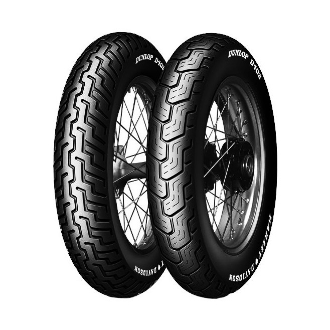 Pneu Dunlop D402 SW flanc blanc fin 130/90-16 TL 74H