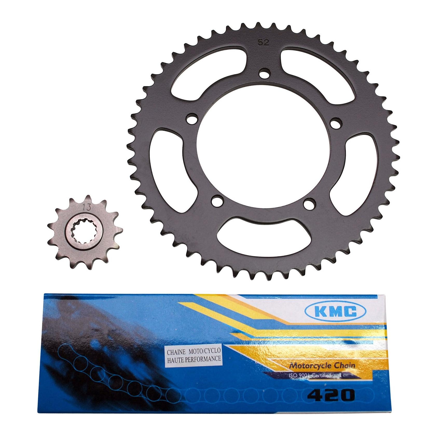 Kit chaîne Sarbany renforcé MBK XLIMIT/ DTR 50 98-02 - 12X52 (420) Ori