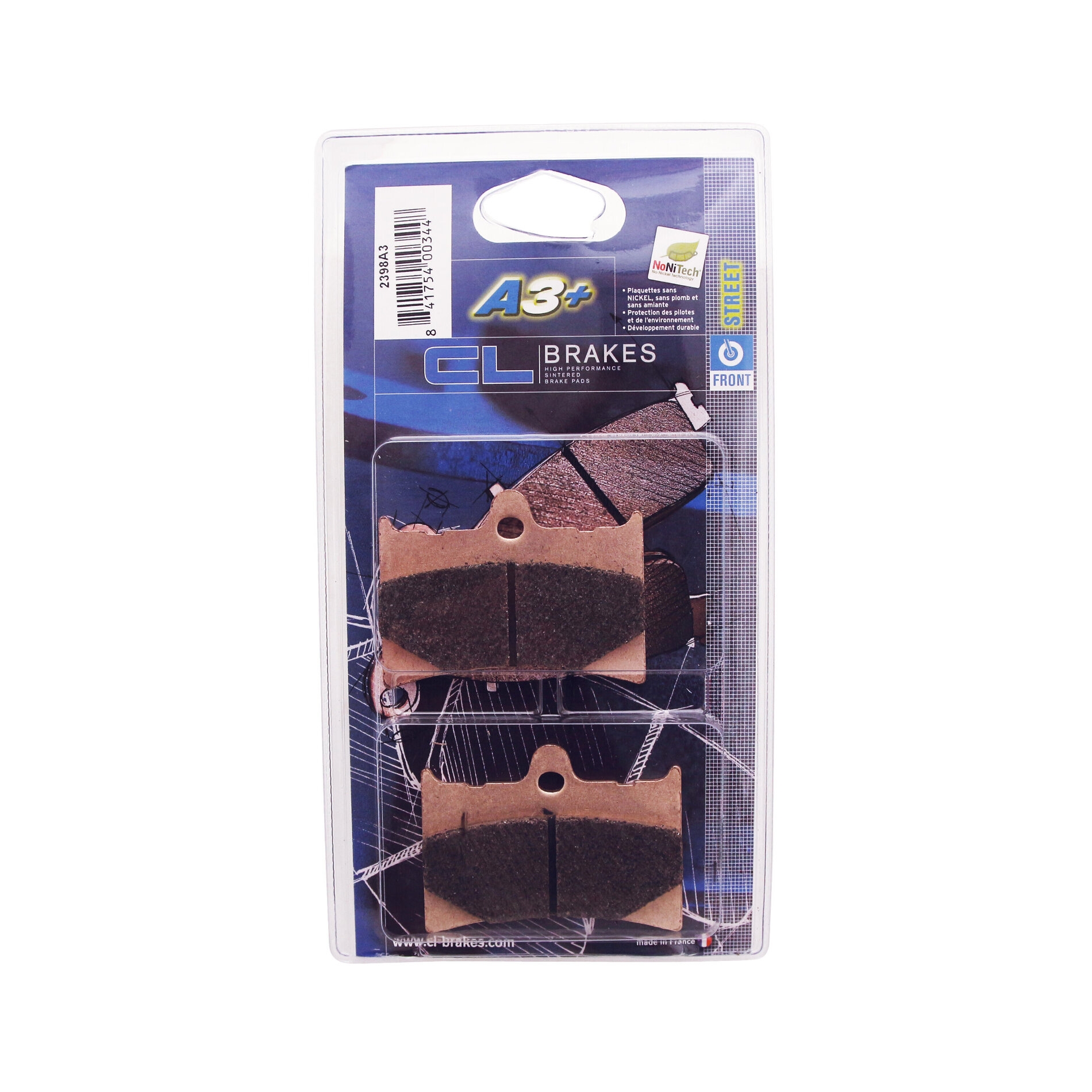 Plaquettes de frein Carbone Lorraine 2398A3+