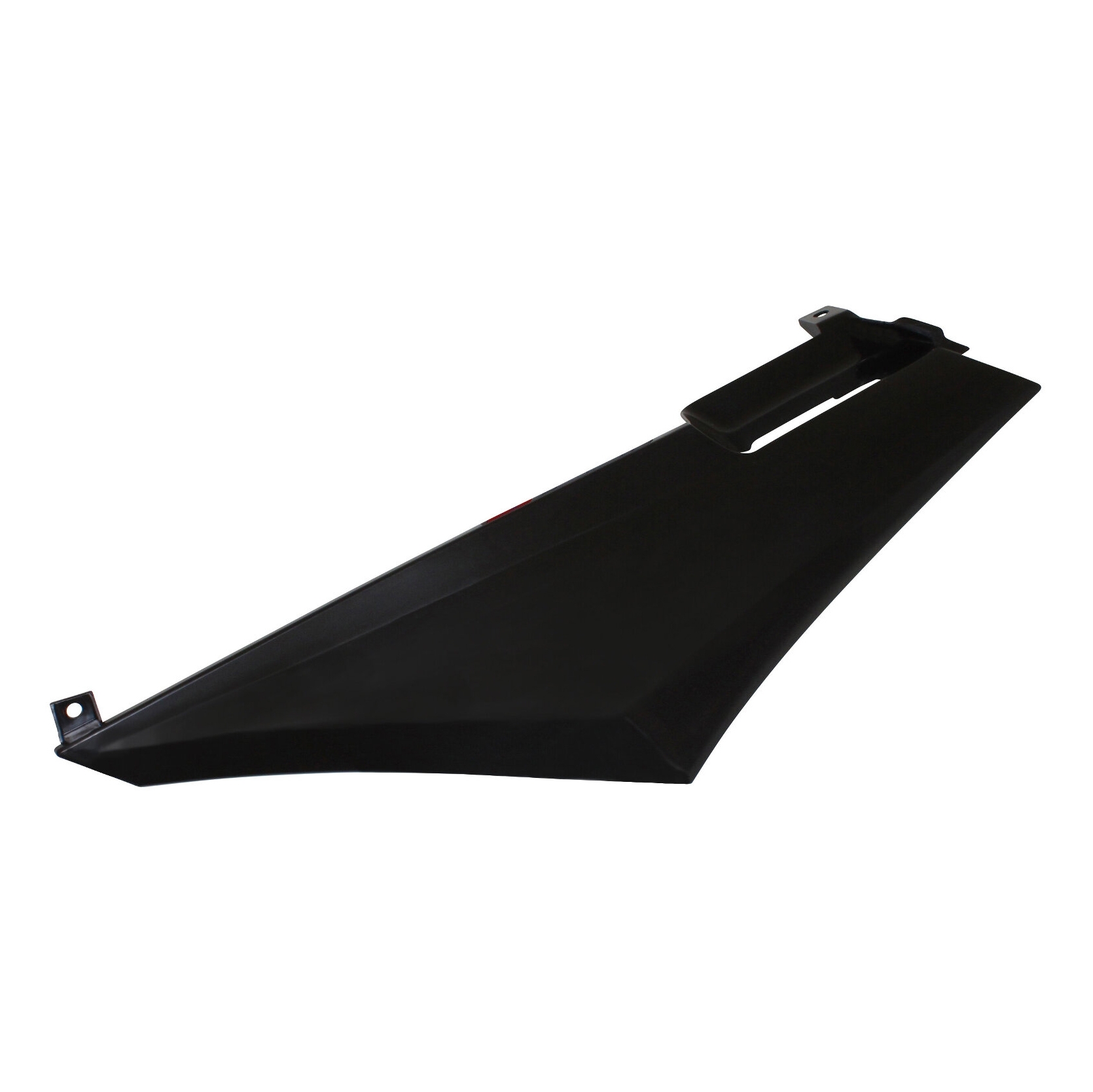 Coque arrière gauche noire brillante adaptable derbi 50 senda drd x-tr