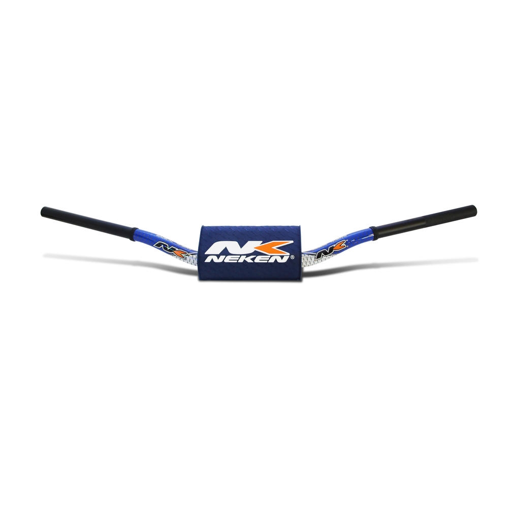 Guidon sans barre Neken pour Dirt Bike blanc/bleu